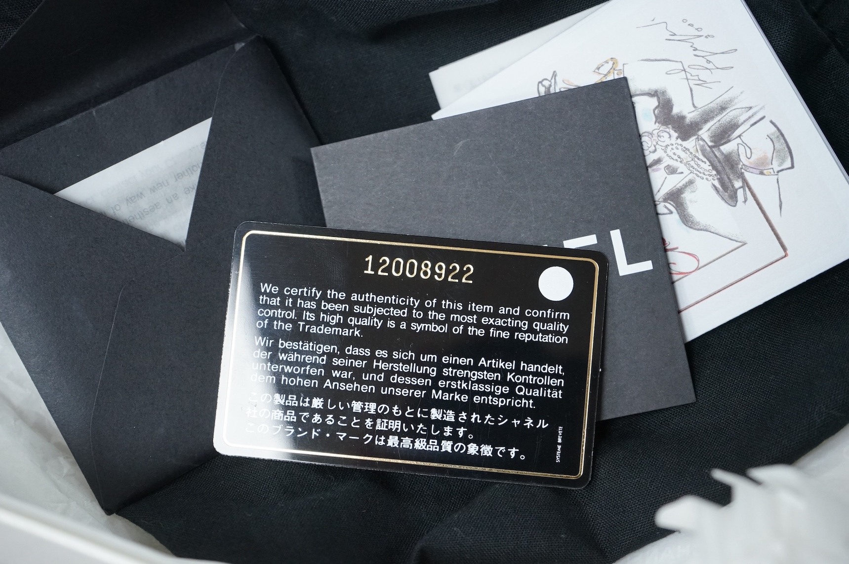 A Chanel patent black mini python handbag with silver hardware, date code 12008922, with dust bag, original paperwork, authenticity card and box, 17cm wide, Provenance: Purchased by the vendor Paris